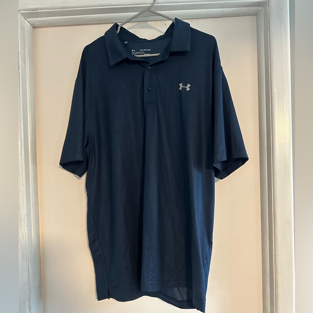 Under Armour Men's Dark Blue Polo Shirt XXL